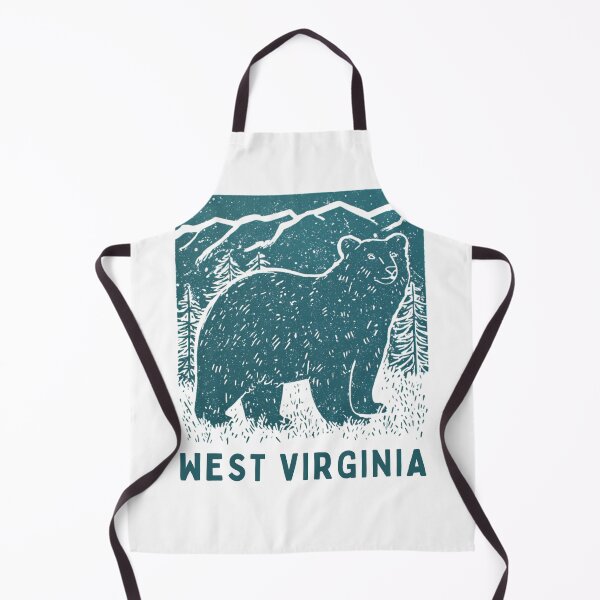 Item preview, West Virginia Black Bear Block Print designed and sold by tiigerdad.