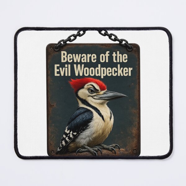 Item preview, Beware of the Evil Woodpecker designed and sold by HenryHog.