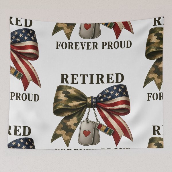Item preview, Retired Veteran Forever Proud Camo Design designed and sold by VectorJoy.