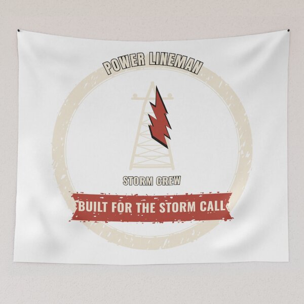 Item preview, Built For The Storm Call Lineman designed and sold by itchywook.