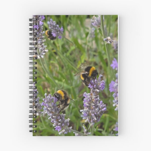 Item preview, Bumble Bee lavender nature insect  designed and sold by littlegreennote.