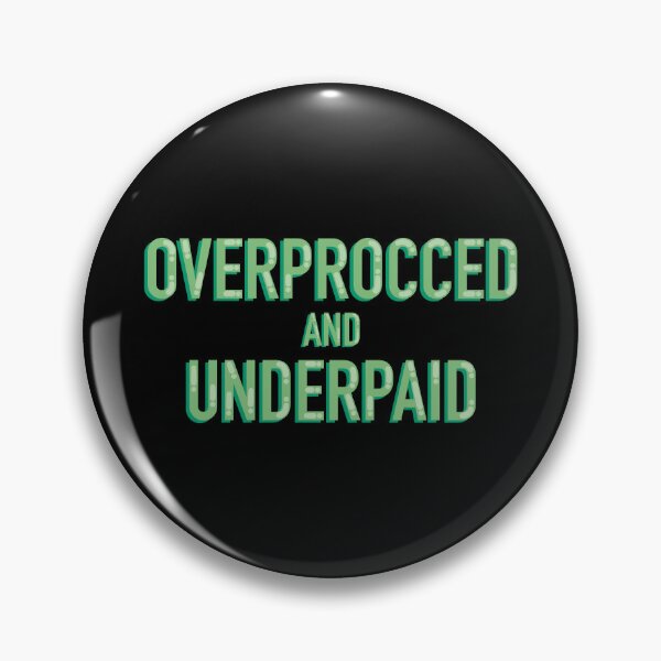 Item preview, Overprocced And Underpaid Pixel Fantasy Gaming Sticker Decal designed and sold by alexmaushaus.