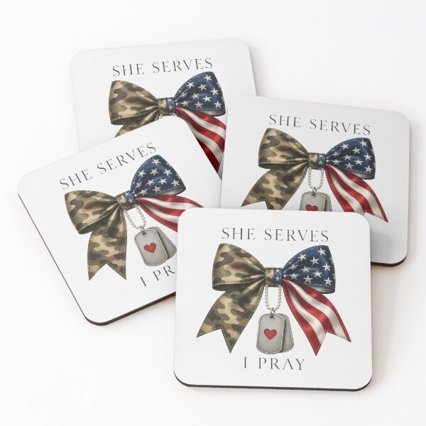 Item preview, Military Mom Prayer Camo Heart Bow Design designed and sold by VectorJoy.