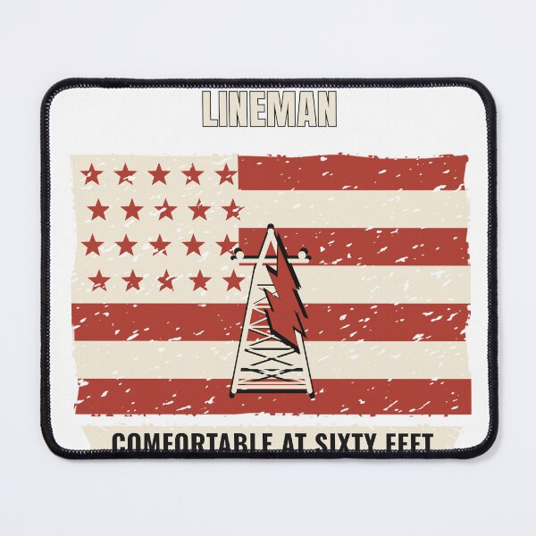 Item preview, Comfortable At Sixty Feet Lineman designed and sold by itchywook.