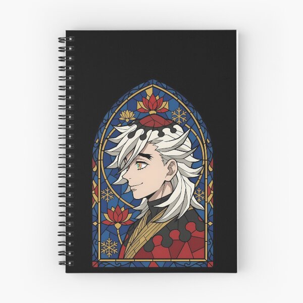 Item preview, Douma Demon Slayer Blue Stained Glass Lotus Profile designed and sold by mildaclairmo.