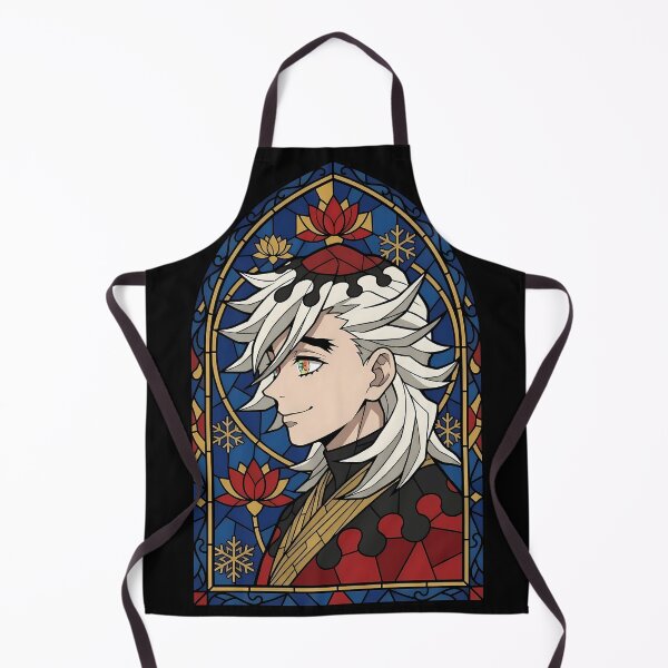 Item preview, Douma Demon Slayer Blue Stained Glass Lotus Profile designed and sold by mildaclairmo.