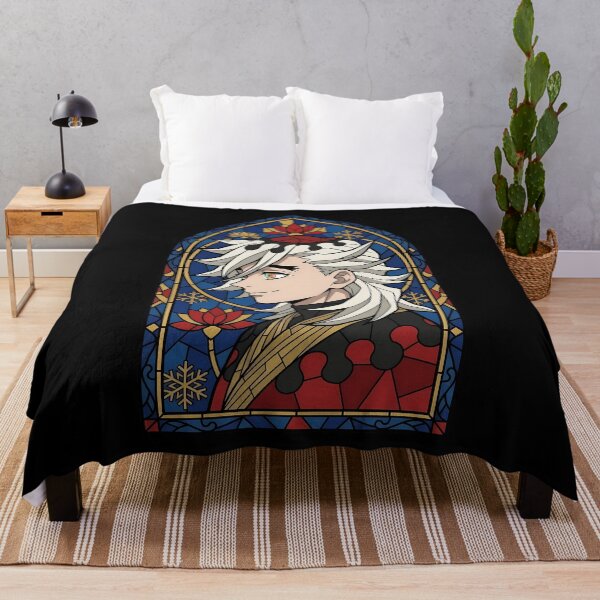 Item preview, Douma Demon Slayer Blue Stained Glass Lotus Profile designed and sold by mildaclairmo.