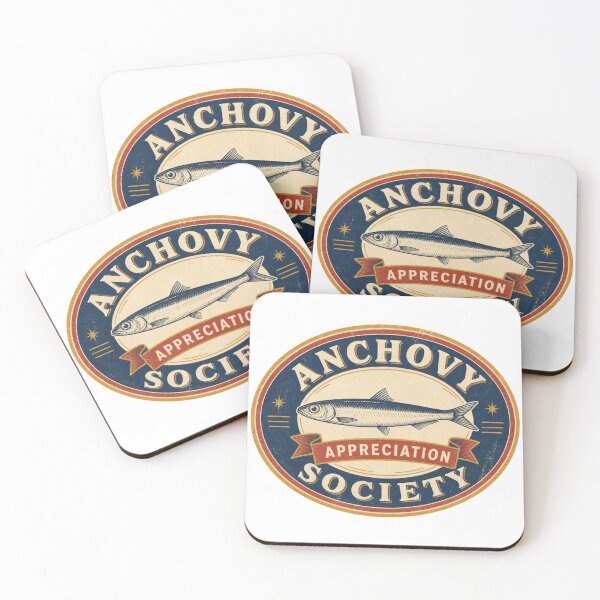 Item preview, Anchovy Appreciation Society Retro Emblem designed and sold by BoosterShop.