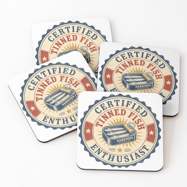 Item preview, Certified Tinned Fish Enthusiast seal designed and sold by BoosterShop.
