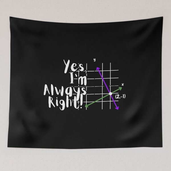 Item preview, Yes Im Always Right Funny Math Puns Teacher Student designed and sold by Dondonmart.