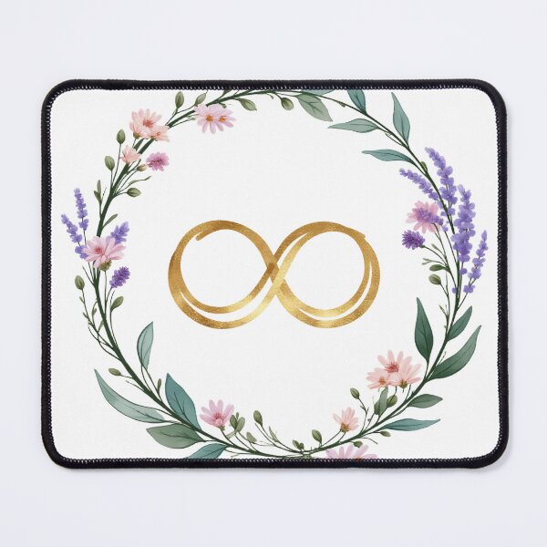 Item preview, Actually Autistic and Awesome Sticker – Gold Infinity Neurodiversity Pride Floral Art designed and sold by Flownow.