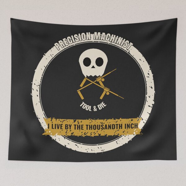 Item preview, I Live By The Thousandth Inch Machinist designed and sold by itchywook.