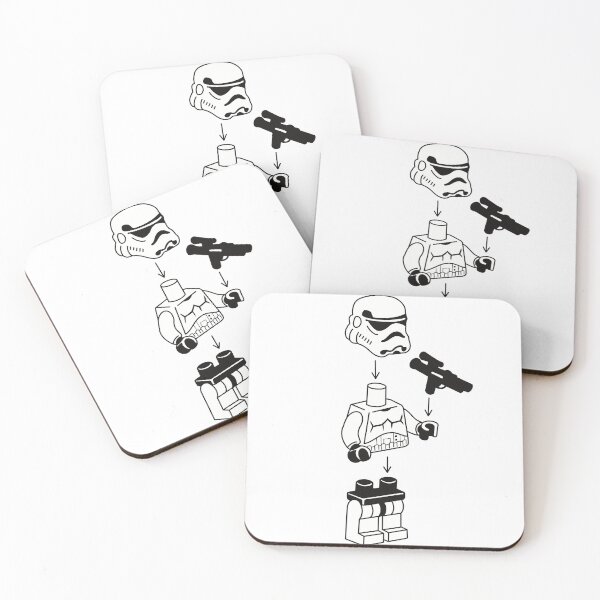 Item preview, Brick Mini Figure Assembly Guide – Space Trooper Building Instructions Art designed and sold by aziza-doodles.