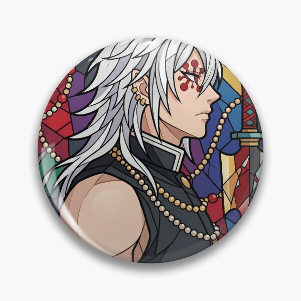Aperçu de l'œuvre Tengen Uzui Demon Slayer Flashy Stained Glass Sound Hashira créée et vendue par mildaclairmo.
