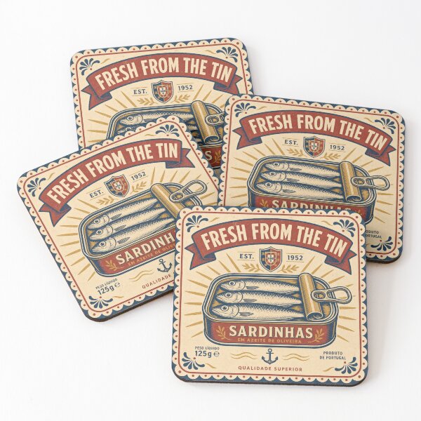 Item preview, Fresh From the Tin retro can label designed and sold by BoosterShop.