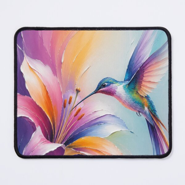 Item preview, Colorful Hummingbird and Blooming Lily designed and sold by aurelixagency.