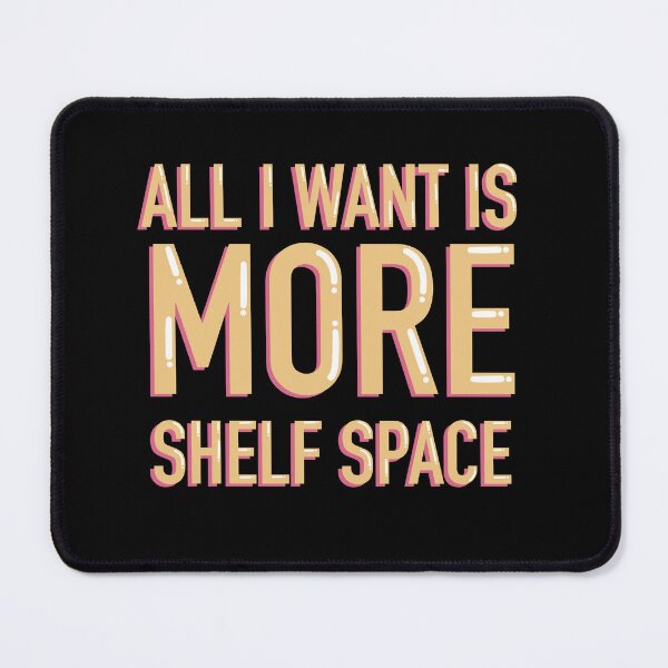 Item preview, All I Want Is More Shelf Space Holiday Reader Sticker Decal designed and sold by alexmaushaus.