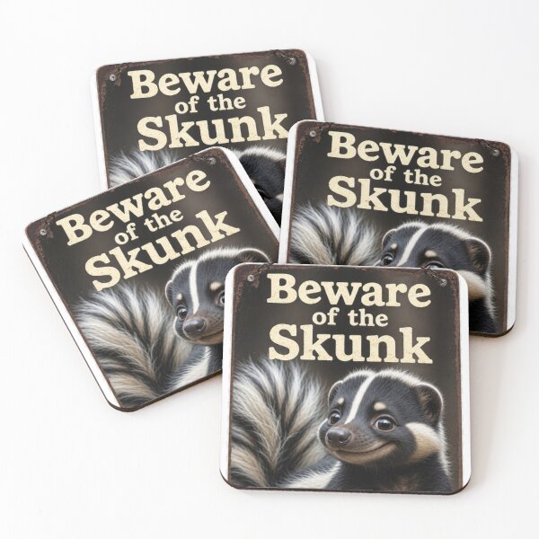Item preview, Beware of the Skunk Sticker designed and sold by HenryHog.