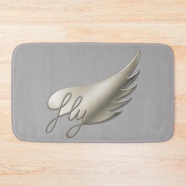 Item preview, Fly Angel Wing Metallic Logo | Luxury Typography Wing | Elegant Silver Line Art | Inspirational Minimalist Design designed and sold by Ginastle26.