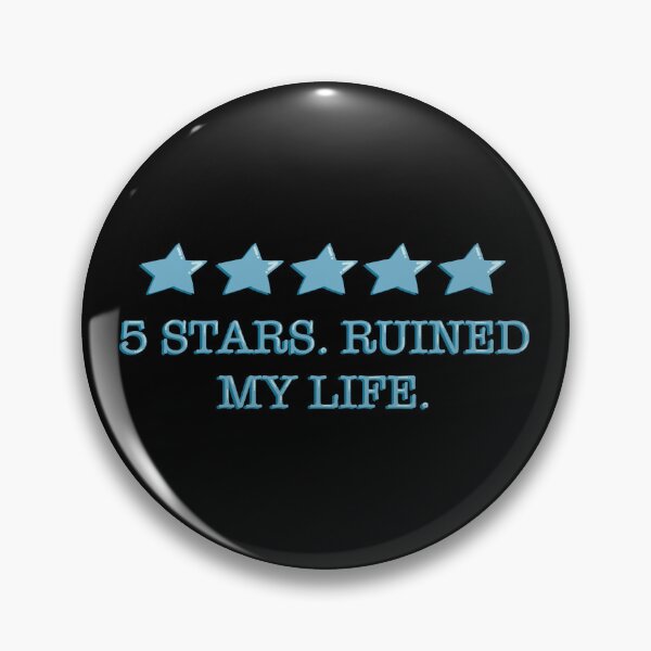 Item preview, Five Stars Ruined My Life Blue Bookish Reader Sticker designed and sold by alexmaushaus.