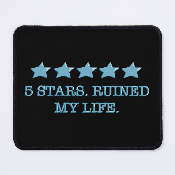 Item preview, Five Stars Ruined My Life Blue Bookish Reader Sticker designed and sold by alexmaushaus.