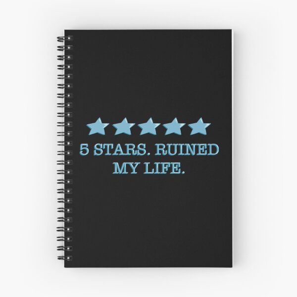 Item preview, Five Stars Ruined My Life Blue Bookish Reader Sticker designed and sold by alexmaushaus.