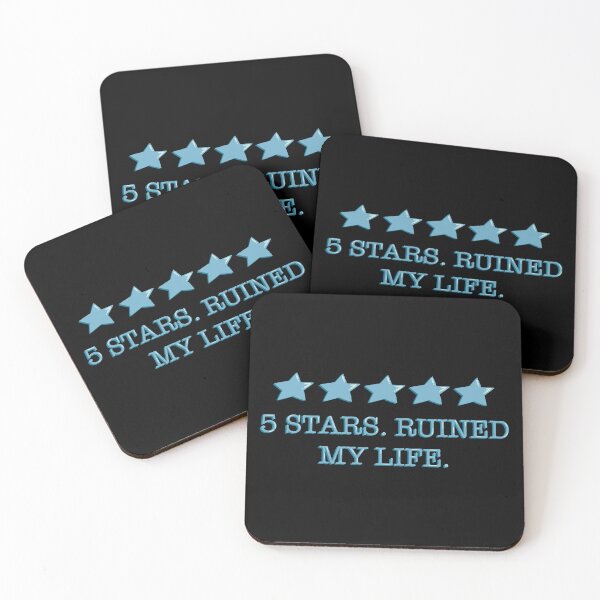 Item preview, Five Stars Ruined My Life Blue Bookish Reader Sticker designed and sold by alexmaushaus.