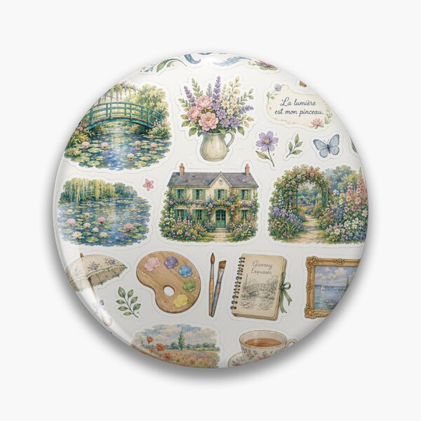 Item preview, Claude Monet Sticker designed and sold by couragecriativa.