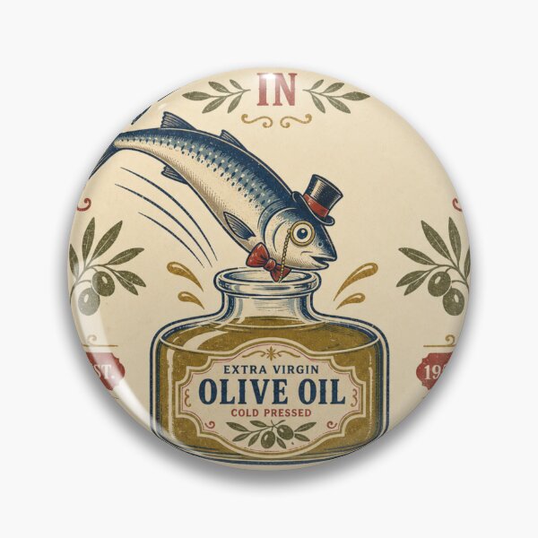 Item preview, Best Dressed in Olive Oil Fine Sardine designed and sold by BoosterShop.