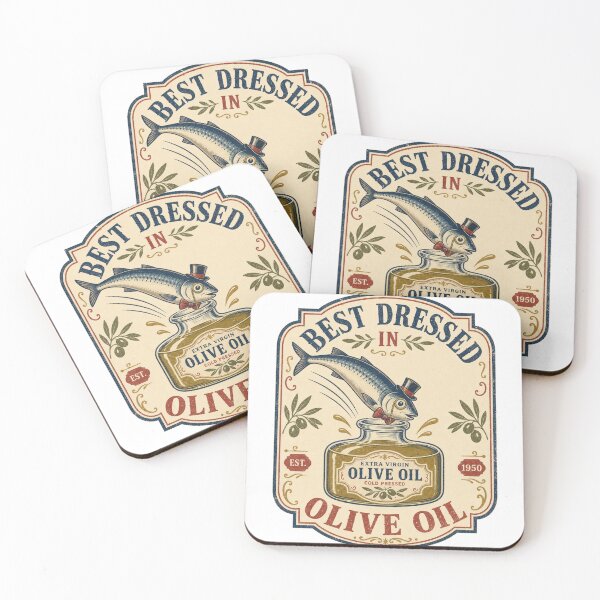 Item preview, Best Dressed in Olive Oil Fine Sardine designed and sold by BoosterShop.