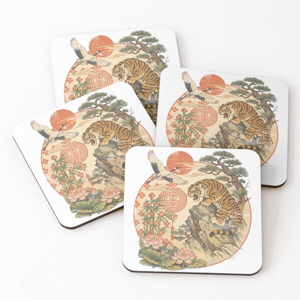 Item preview, Vintage Chinese Tiger Traditional Art designed and sold by Nacho Average Designs.