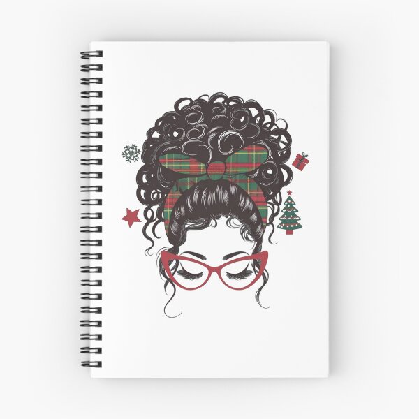 Item preview, Christmas Messy Bun With Plaid Green Red Banana designed and sold by dreamkaistudios.