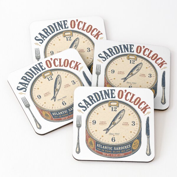 Item preview, Sardine O Clock Vintage Can Clock designed and sold by BoosterShop.