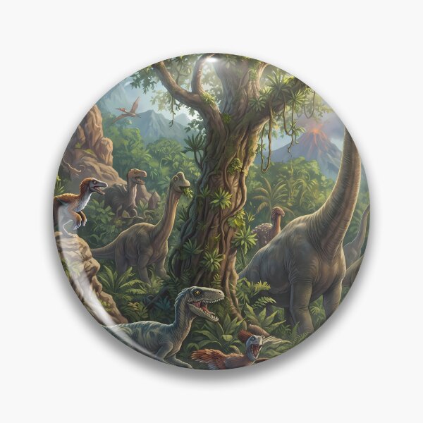 Item preview, Jungle Rex Dinosaur World Jurassic Landscape Art designed and sold by ART ATTACK ZONE.