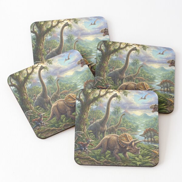 Item preview, Jungle Rex Dinosaur World Jurassic Landscape Art designed and sold by ART ATTACK ZONE.