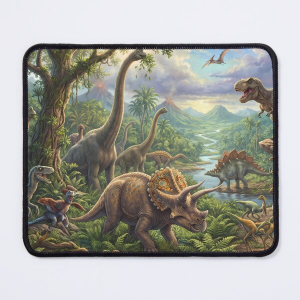 Item preview, Jungle Rex Dinosaur World Jurassic Landscape Art designed and sold by ART ATTACK ZONE.