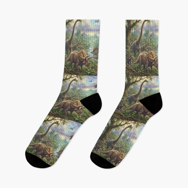 Item preview, Jungle Rex Dinosaur World Jurassic Landscape Art designed and sold by ART ATTACK ZONE.
