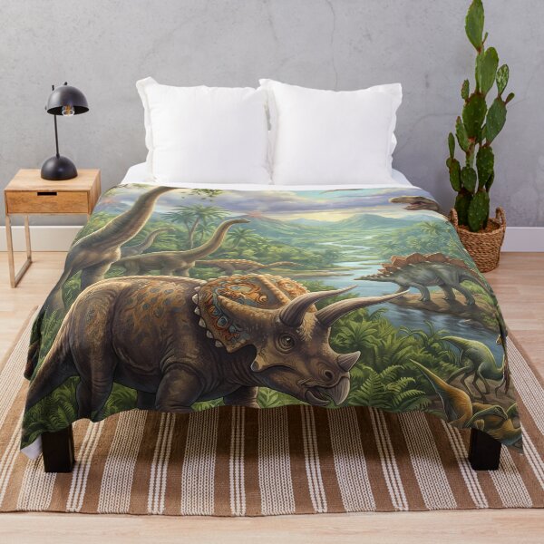Item preview, Jungle Rex Dinosaur World Jurassic Landscape Art designed and sold by ART ATTACK ZONE.