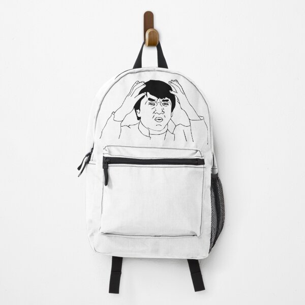 Item preview, Jackie Chan WTF Meme - Funny Black and White Clipart designed and sold by DGMaxShop.