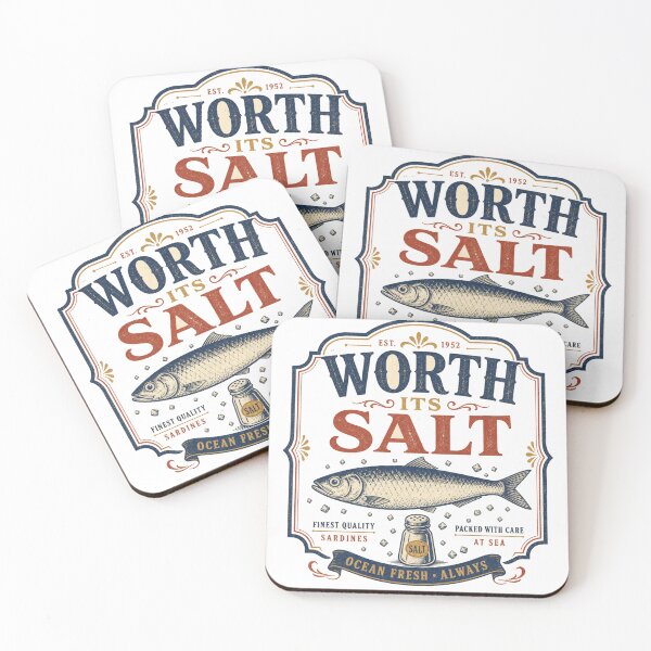 Item preview, Worth Its Salt Vintage Sardines Typography designed and sold by BoosterShop.