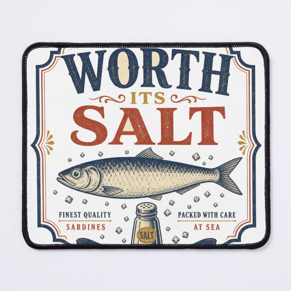 Item preview, Worth Its Salt Vintage Sardines Typography designed and sold by BoosterShop.