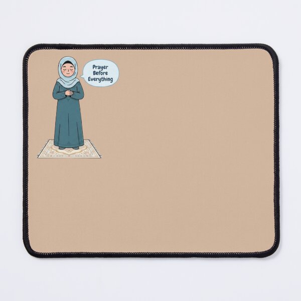Item preview, Prayer Before Everything Muslim Girl Sticker | Cute Islamic Hijab Cartoon | Islamic Motivation designed and sold by Noor_Creations.