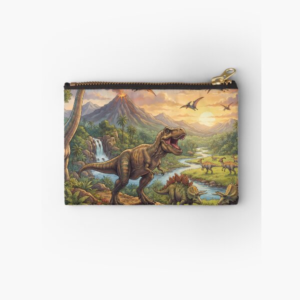 Item preview, Retro Rex Dinosaur World Jurassic Landscape Art designed and sold by ART ATTACK ZONE.
