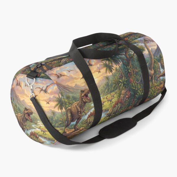 Item preview, Retro Rex Dinosaur World Jurassic Landscape Art designed and sold by ART ATTACK ZONE.