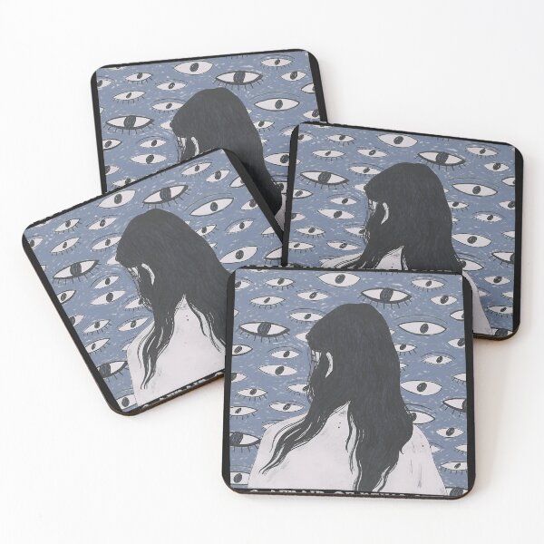 Item preview, Noticed Afraid Seen Blue Eye Pattern Illustration designed and sold by PlanetSerpo.