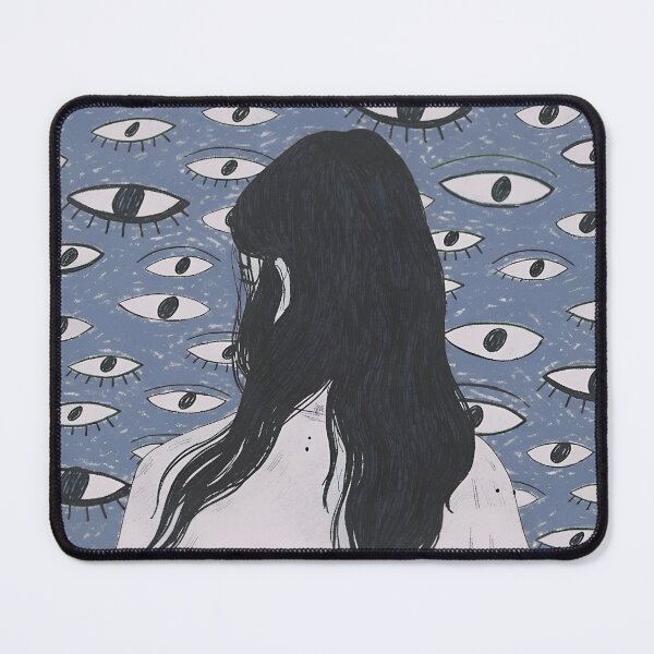 Item preview, Noticed Afraid Seen Blue Eye Pattern Illustration designed and sold by PlanetSerpo.