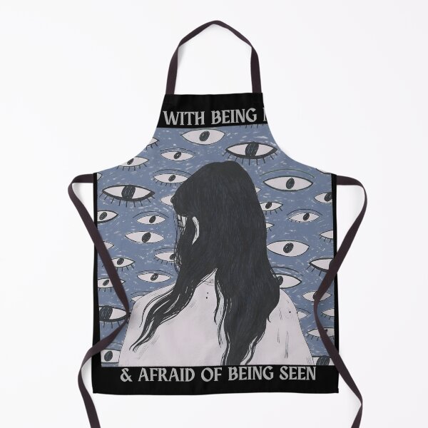 Item preview, Noticed Afraid Seen Blue Eye Pattern Illustration designed and sold by PlanetSerpo.