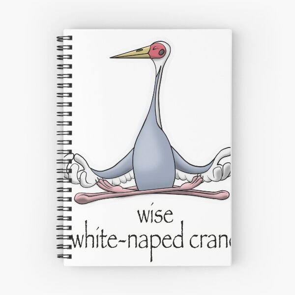 Item preview, The wise white-named crane designed and sold by nerdy-birdie.