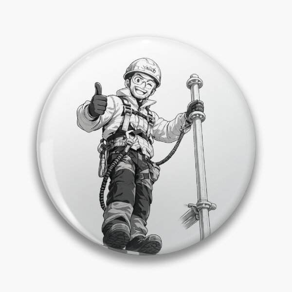 Item preview, Scaffold Builder Thumbs Up Manga Illustration designed and sold by WildHorizonArtDk.