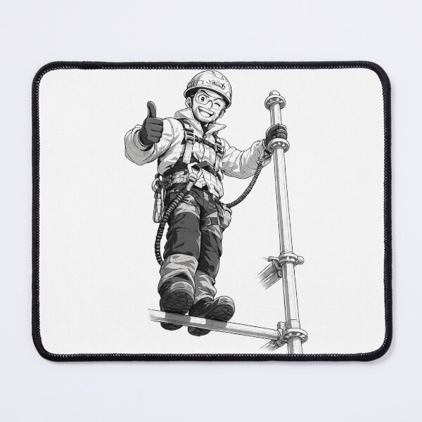 Item preview, Scaffold Builder Thumbs Up Manga Illustration designed and sold by WildHorizonArtDk.